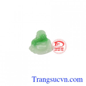 Mặt Di Lặc cẩm thạch như ý được chế tác từ ngọc cẩm thạch thiên nhiên.