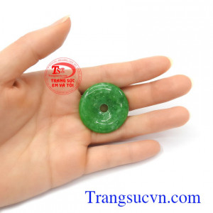 Mặt đồng xu cẩm thạch hạnh phúc