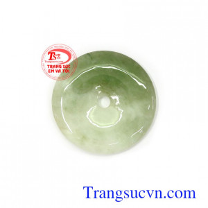 Mặt đồng xu cẩm thạch thịnh vượng màu sắc đẹp, chất lượng ngọc đảm bảo, mặt cẩm thạch thiên nhiên cao cấp