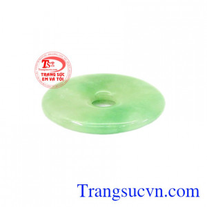 Khách hàng thường xuyên sử dụng ngọc cẩm thạch sẽ giúp tinh thần thoải mái, may mắn và thịnh vượng,Mặt đồng xu Jadeite