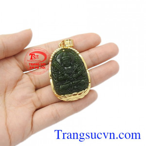Mặt dây hợp phong thủy giúp người dùng được bình an và may mắn. Mặt nephrite hư không tạng bồ tát