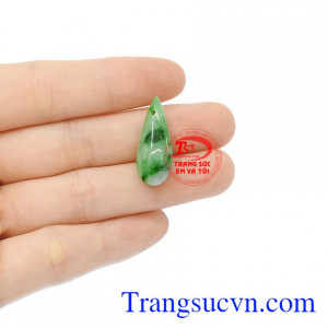 Mặt ngọc cẩm thạch giọt nước đẹp có giấy kiểm định uy tín.