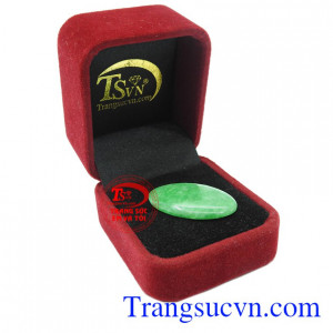 Mặt ngọc cẩm thạch Oval như ý.