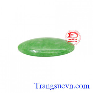 Mặt ngọc cẩm thạch Oval như ý có giấy kiểm định uy tín.