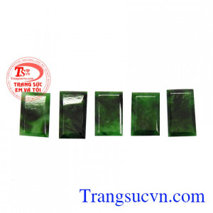 Mặt ngọc chữ nhật may mắn