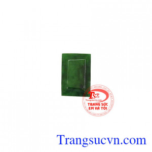 Mặt ngọc chữ nhật tài lộc là sản phẩm ngọc cẩm thach từ thiên nhiên, chất lượng uy tín, có giấy kiểm định