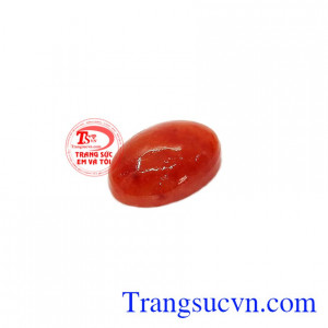 Sản phẩm phù hợp làm mặt nhẫn, mặt dây chuyền đeo hợp thời trang và phong thủy,Mặt ngọc Jadeite đỏ cam