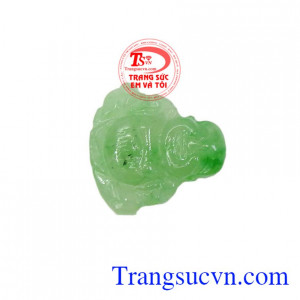 Mặt ngọc jadeite Phật Di Lặc đẹp  đá tự nhiên, giao hàng nhanh trên toàn quốc.