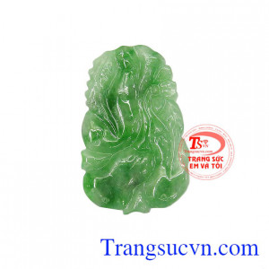 Mặt ngọc jadite thiên nhiên là sản phẩm được chế tác từ ngọc cẩm thạch, có giấy kiểm định đá quý