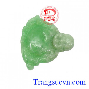 Mặt ngọc Phật Di Lặc đẹp, có giấy kiểm định đá tự nhiên, giao hàng nhanh trên toàn quốc