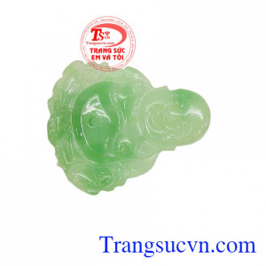 Mặt ngọc Phật Di Lặc Sung Túc, có giấy kiểm định đá tự nhiên, giao hàng nhanh trên toàn quốc