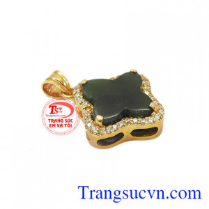 Mặt ngọc vuông thời trang, mặt ngọc cẩm thạch thiên nhiên đẹp, xinh xắn.