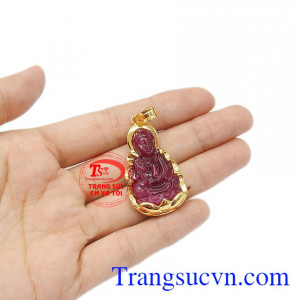 Mặt phật bà ruby mệnh hỏa bảo hành uy tín, giao hàng toàn quốc. 