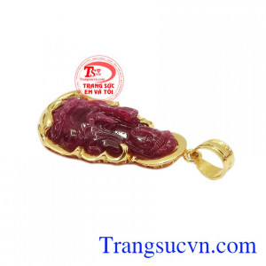 Sản phẩm hợp phong thủy mang đến sụ may mắn, bình an và thịnh vượng. Mặt phật bà ruby mệnh hỏa