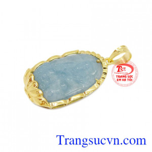 Đá Aquamarine đem lại may mắn cho gia chủ về phong thủy và sức khỏe. Mặt Phật bản mệnh tuổi Thìn-Tỵ 