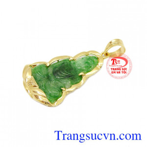 Mặt Phật bọc vàng 14k đẹp có thể dùng làm quà tặng cho người thân, bạn bè.