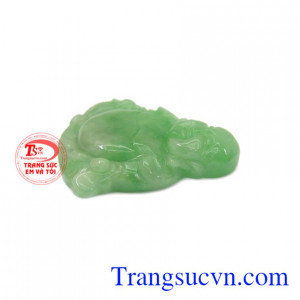 Mặt phật di lặc cẩm thạch cát tường thiên nhiên.