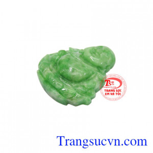 Có thể kết hợp với dây da bọc vàng, dây chuyền vàng. Mặt phật di lặc cẩm thạch phát lộc.