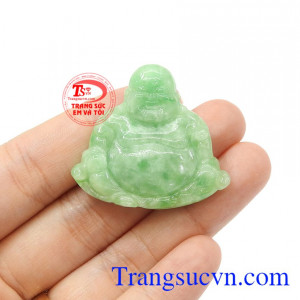 Mặt phật di lặc Jadeite bình an