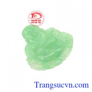 Phật Di Lặc trong phong thủy là biểu tượng tuyệt đối của sự hạnh phúc, sự bình an,Mặt phật di lặc Jadeite đẹp