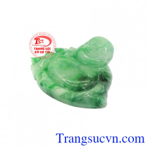 Phật di lặc trong phong thủy là biểu tượng của niềm vui, hanh phúc và bình an,Mặt phật di lặc Jadeite phúc lộc