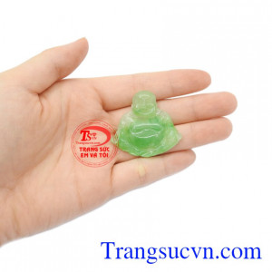 Mặt phật di lặc may mắn cẩm thạch có giấy kiểm định uy tín.