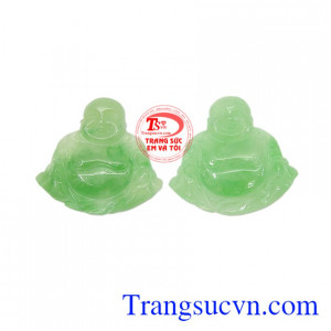 Mặt phật di lặc may mắn cẩm thạch.