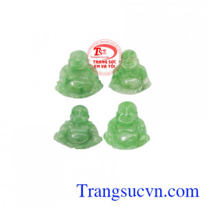 Mặt phật di lặc nhỏ xinh cẩm thạch.