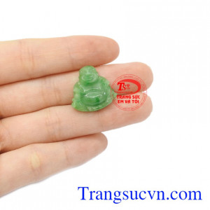 Mặt phật di lặc nhỏ xinh cẩm thạch thiên nhiên chất lượng.