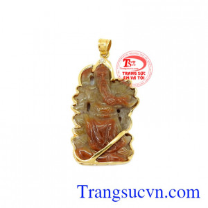 Mặt quan vân trường ngọc đỏ mặt ngọc cẩm thạch quan đẹp bọc vàng sang trọng.