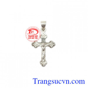 Mặt thánh giá bằng bạc, mặt dây công giáo,Mặt thánh giá bằng bạc