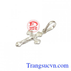 Mặt dây chuyền bạc là món quà tuyệt vời dành tặng người yêu thương những dịp ý nghĩa,Mặt thánh giá nhỏ