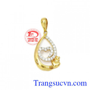 Mặt trái tim 18k