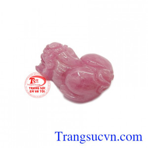 Mặt tỳ hưu ruby cao cấp có giấy kiểm định uy tín.
