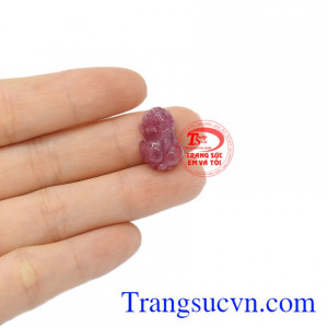 Mặt tỳ hưu ruby nhỏ xinh chất lượng, giao hàng trên toàn quốc, thanh toán an toàn.
