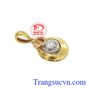 Mặt nữ vàng thanh lịch, mặt nữ vàng 18k đẹp, giá chuẩn. Mặt vàng 18k nữ