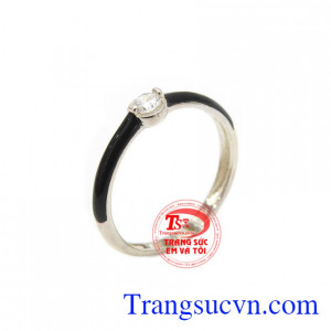 Nhẫn bạc nữ thanh lịch, nhẫn nữ bạc đẹp, nhẫn nữ bạc độc đáo
