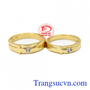 Nhẫn cưới vàng chính là minh chứng cho tình yêu của hai người bền chặt tới đầu bạc răng long,Nhẫn cưới thánh giá 18k