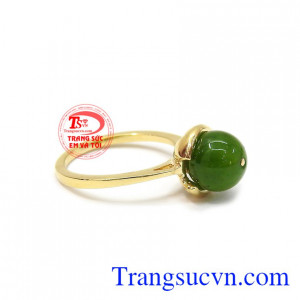 Sản phẩm bảo hành uy tín, giao hàng toàn quốc. Nhẫn nephrite thời trang