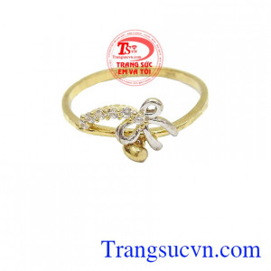 Nhẫn nữ vàng tây dành cho phái đẹp, đeo hợp thời trang và quý phái