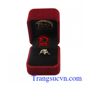 Nhẫn nữ vàng tây