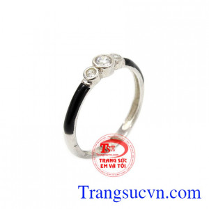 Nhẫn nữ bạc đính đá sang trọng, Nhẫn nữ đẹp, nhẫn nữ giá chuẩn, nhẫn bạc thiết kế độc đáo, bạc 92.5 chuẩn chất lượng