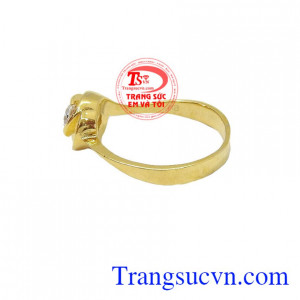 Nhẫn nữ vàng tây dành cho phái đẹp, đeo hợp thời trang và quý phái