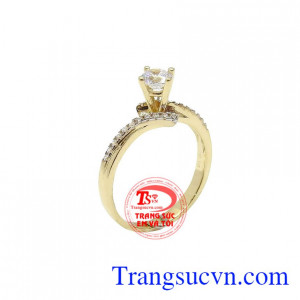 Nhẫn nữ đính đá nhỏ xinh, nhẫn nữ đẹp, giá chuẩn, nhẫn nữ 10k giao hàng toàn quốc có giấy kiểm định và thu mua lại với thời hạn vĩnh viễn