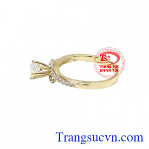 Nhẫn nữ vàng tây dành cho phái đẹp, đeo hợp thời trang và quý phái