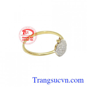 Nhẫn nữ logo Apple