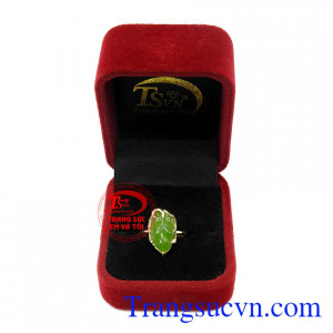 Nhẫn nữ Nephrite vàng 14k đẹp