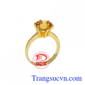 Nhẫn nữ sang trọng mệnh kim, nhẫn nữ vàng tây, nhẫn nữ đẹp, có giấy đảm bảo, mang đến cho người đeo vẻ đẹp sang trọng quý phái, hợp với người mệnh kim