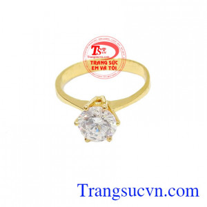 Nhẫn nữ sang trọng vàng 10k, bảo hành 6 tháng, giao hàng nhanh trên toàn quốc