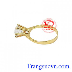 Nhẫn nữ vàng tây dành cho phái đẹp, đeo hợp thời trang và quý phái